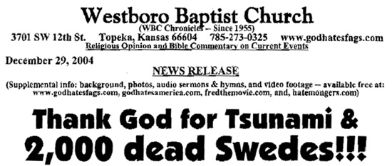 westboro baptist tsunami
